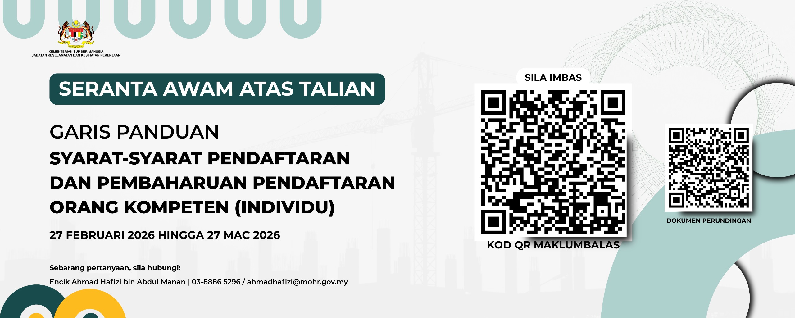 Seranta Awam Garis Panduan Syarat-syarat Pendaftaran dan Pembaharuan Pendaftaran Orang Kompeten (Individu)