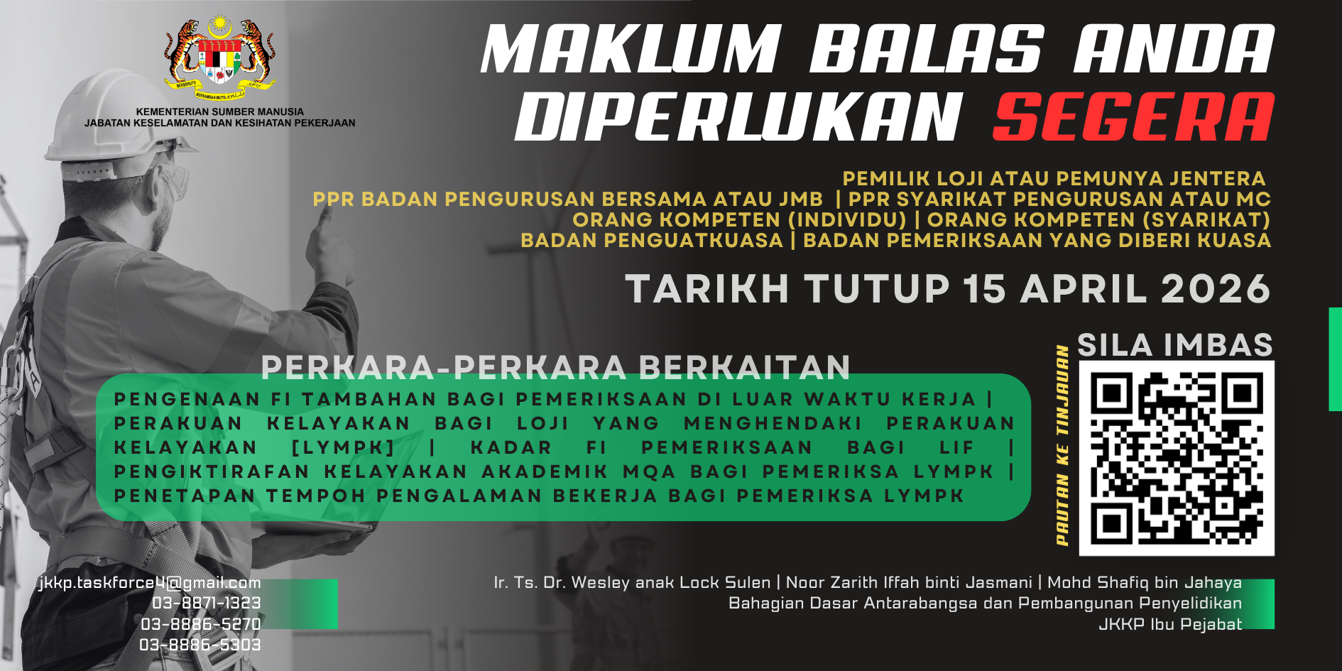 JKKP Borang Tinjauan Taskforce 1-2-4 April 2026