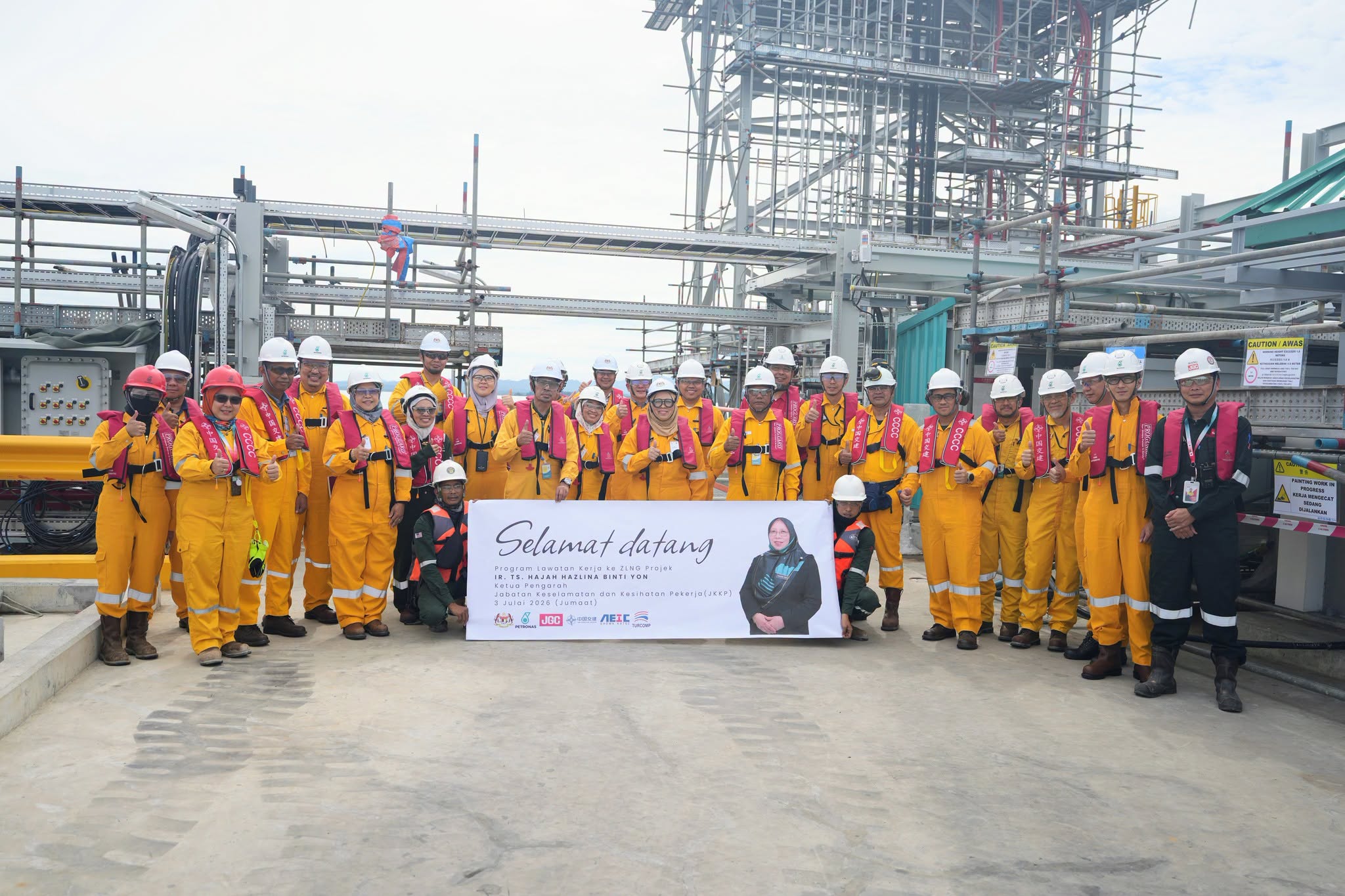 Lawatan Kerja Ke ZLNG Projek, Sabah