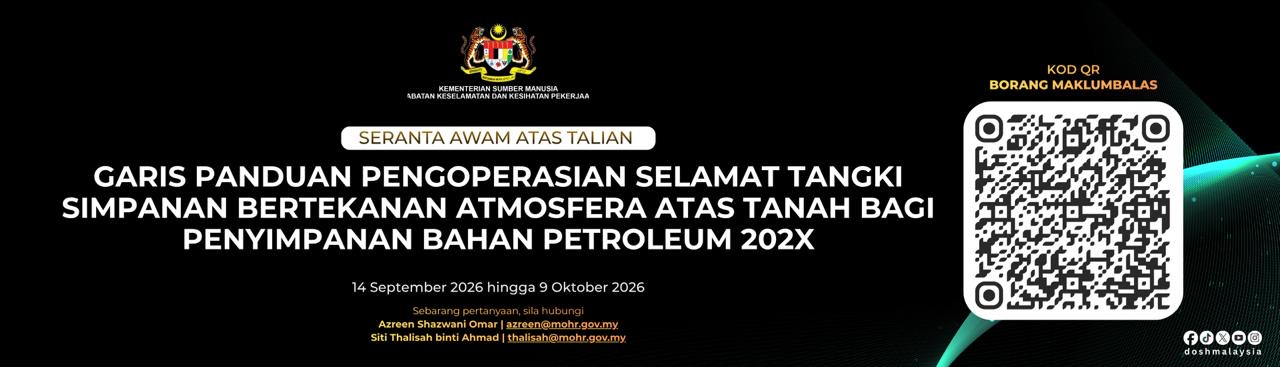 Garis Panduan Pengoperasian Selamat Tangki Simpanan Bertekanan Atmosfera Atas Tanah bagi Penyimpanan Bahan Petroleum 202X